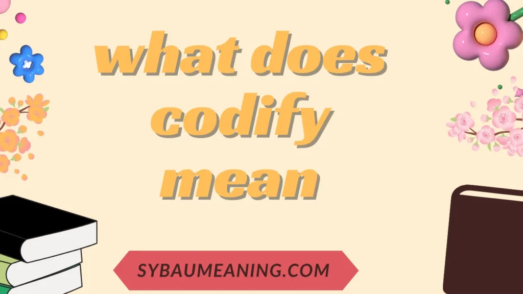 what does codify mean