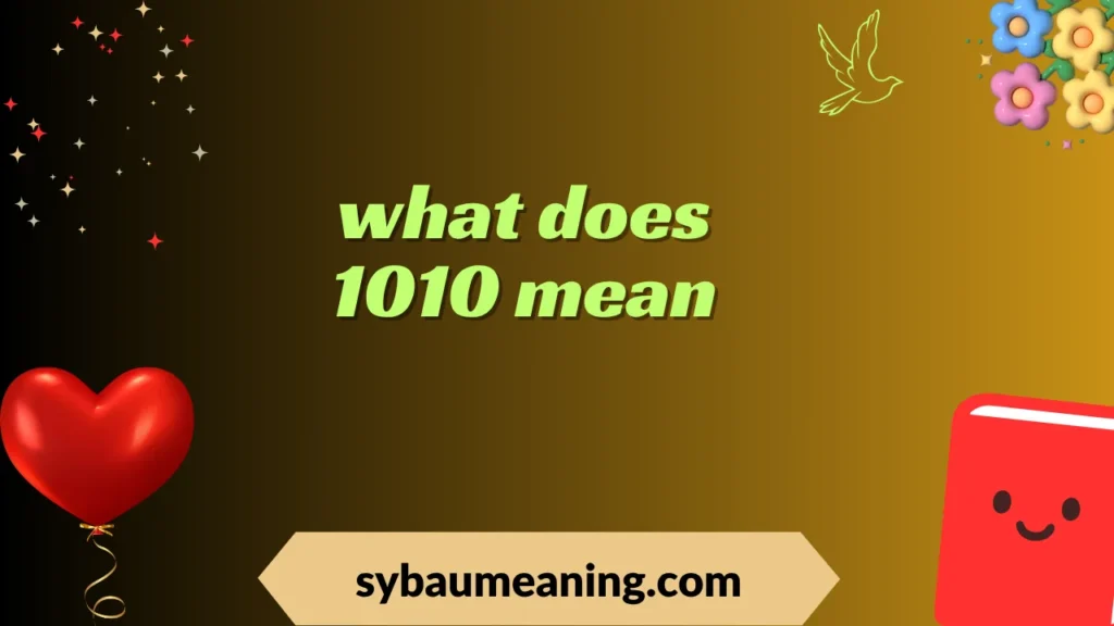what does 1010 mean