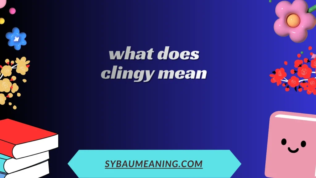 what does clingy mean