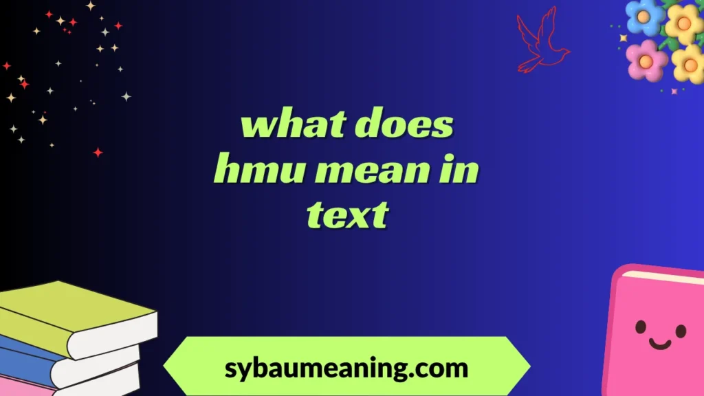 what does hmu mean in text