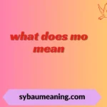 what does mo mean