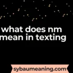 what does nm mean in texting