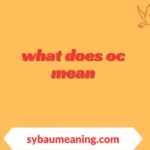 what does oc mean