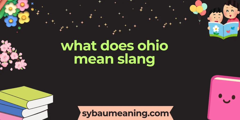 what does ohio mean slang