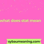 what does stat mean
