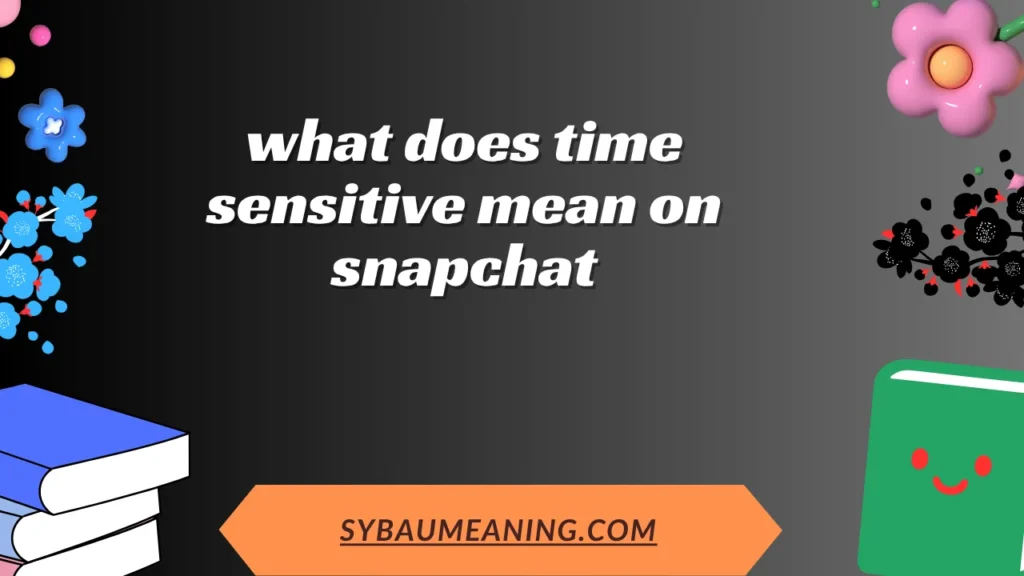 what does time sensitive mean on snapchat