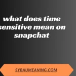 what does time sensitive mean on snapchat