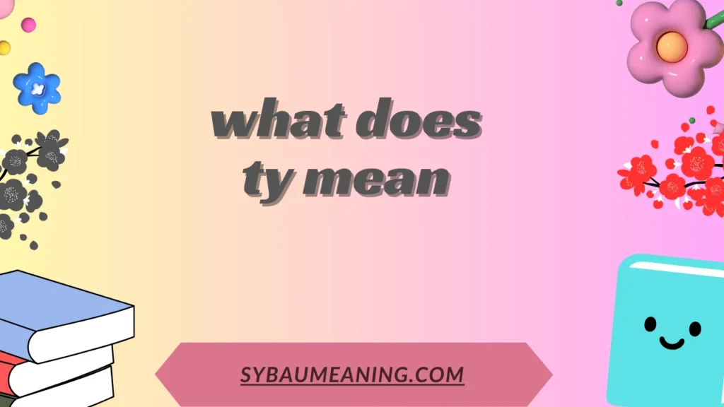 what does ty mean