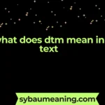 what does dtm mean in text