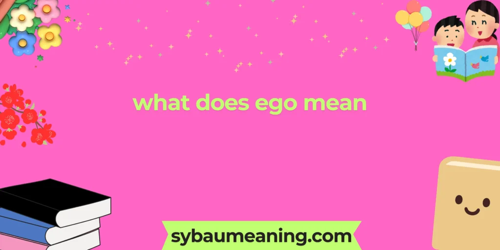 what does ego mean