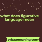 what does figurative language mean