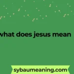 what does jesus mean