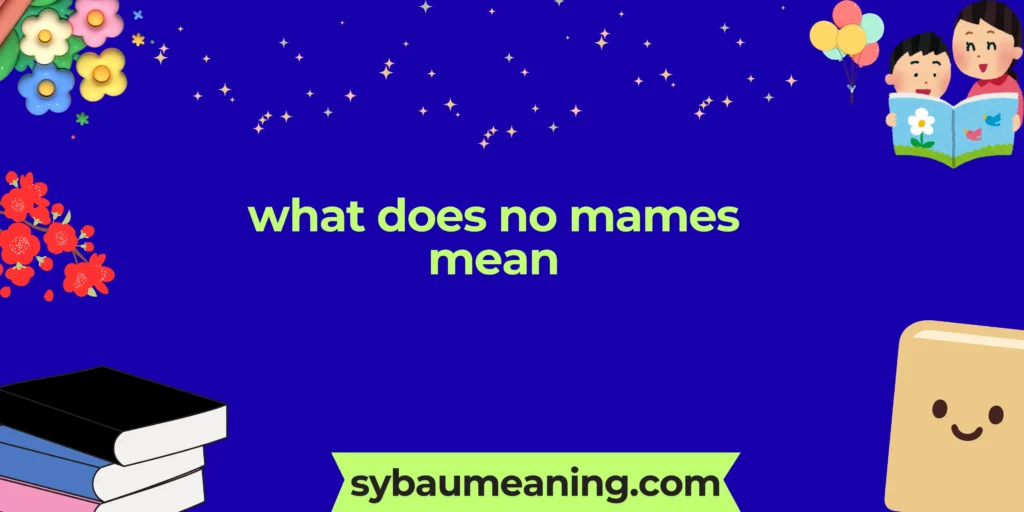 what does no mames mean