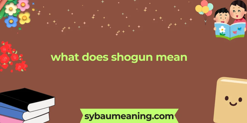 what does shogun mean