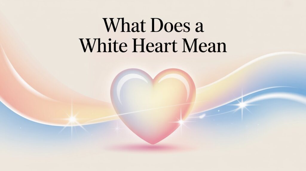 what does white heart mean
