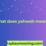what does yahweh mean