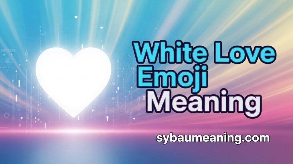 White Love Emoji Meaning