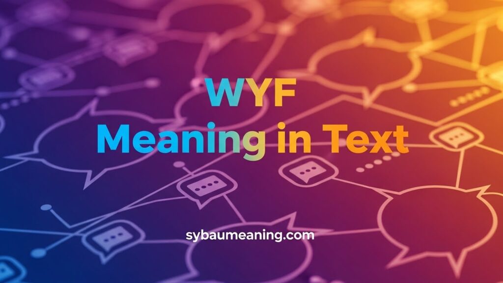 WYF Meaning in Text