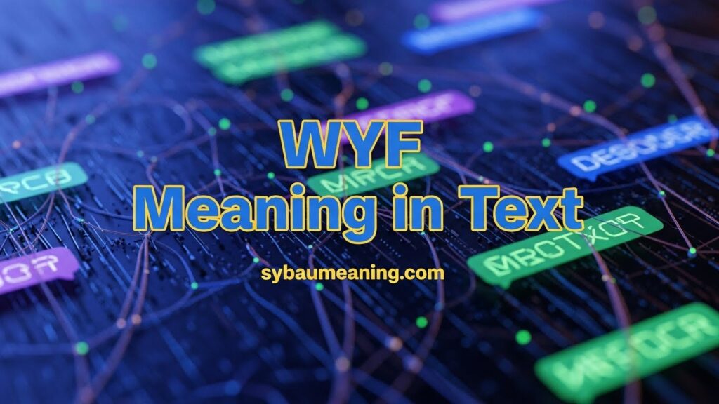 WYF Meaning in Text