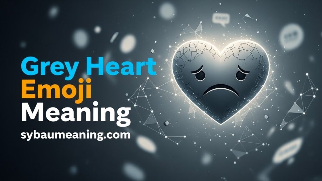 Grey Heart Emoji Meaning