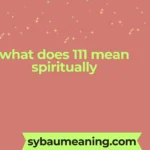 what does 111 mean spiritually