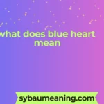 what does blue heart mean