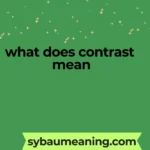 what does contrast mean