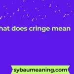 what does cringe mean