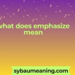 what does emphasize mean