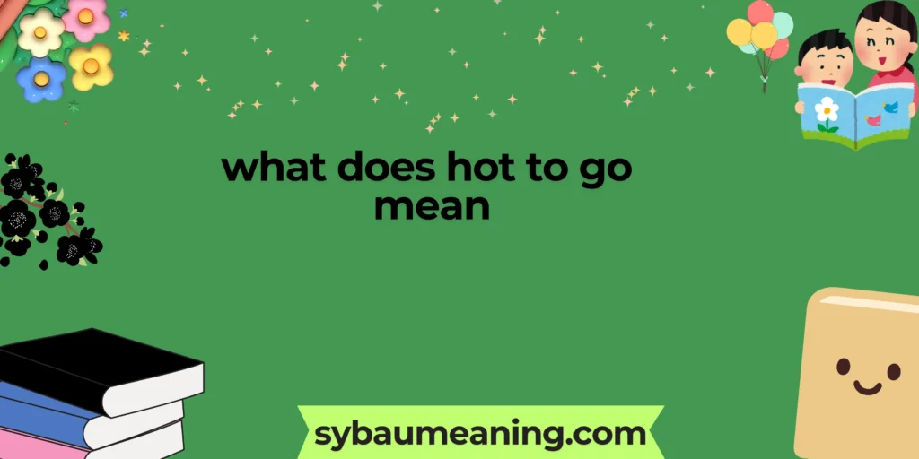 what does hot to go mean