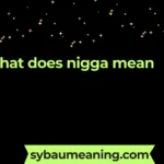 what does nigga mean