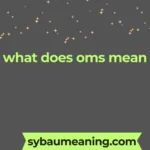what does oms mean