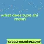 what does type shi mean