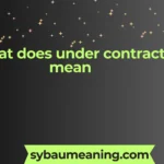 what does under contract mean