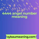 4444 angel number meaning