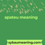 apateu meaning