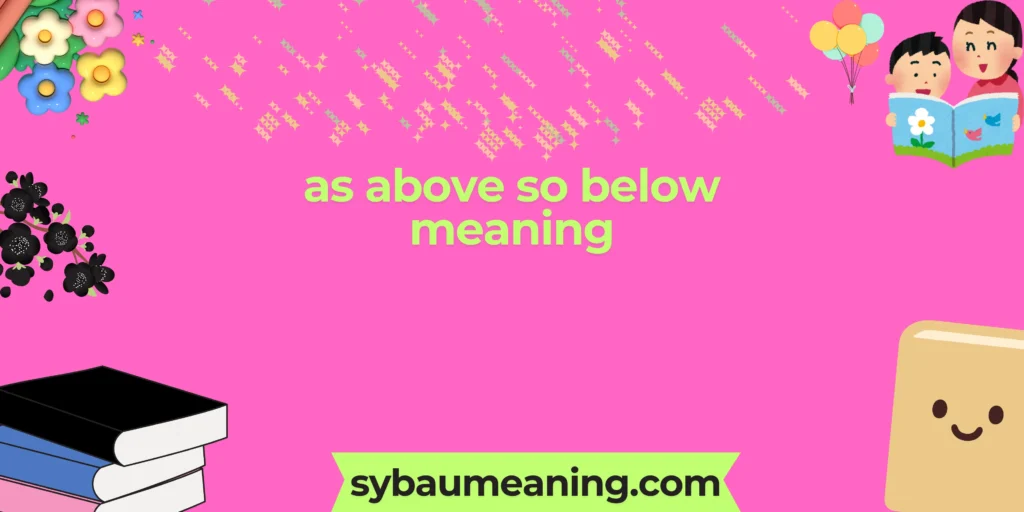 as above so below meaning