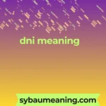 dni meaning