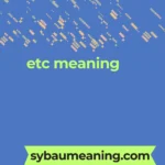 etc meaning