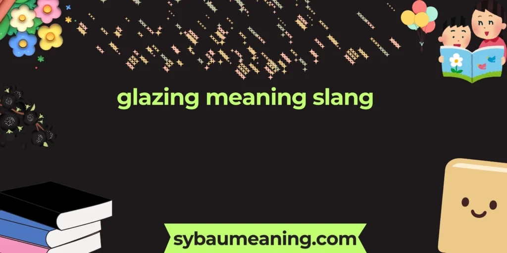 glazing meaning slang