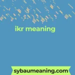 ikr meaning