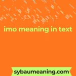 imo meaning in text