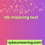 nfs meaning text