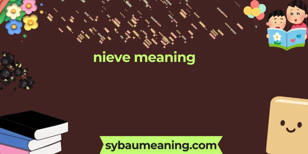 nieve meaning