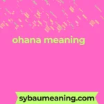 ohana meaning