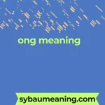 ong meaning