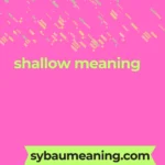 shallow meaning