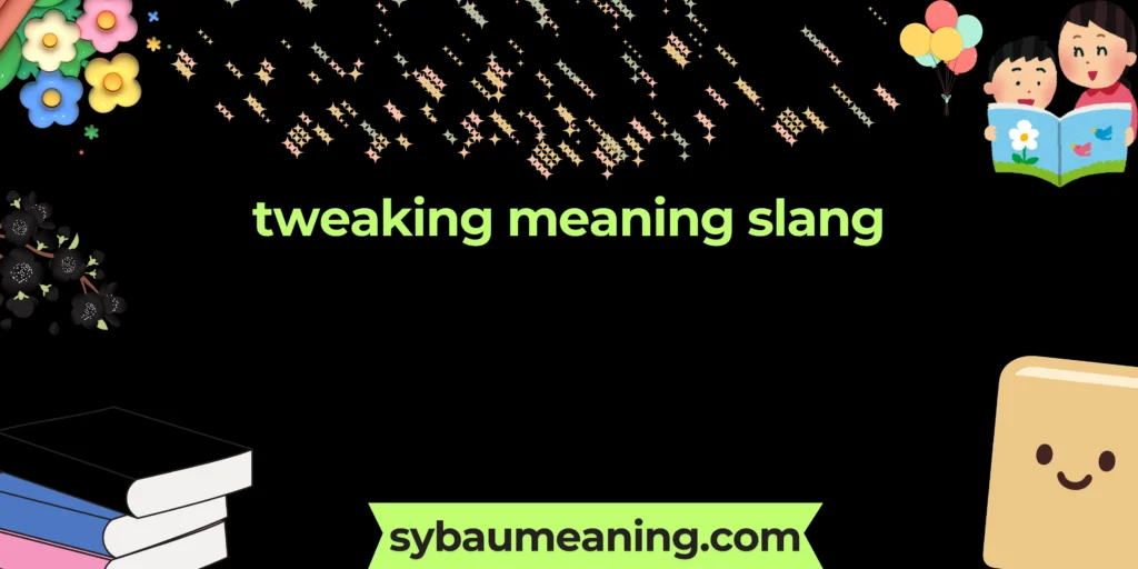 tweaking meaning slang