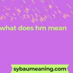 what does hm mean