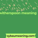 witherspoon meaning